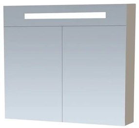 Sanituba Spiegelkast Double Face 80cm Hoogglans Taupe