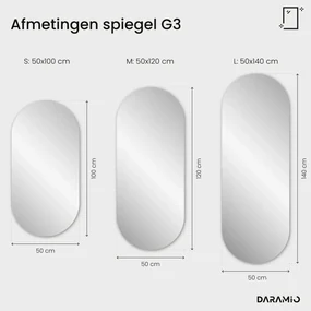Atypische spiegel met LED-verlichting G3
