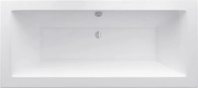 Mexen Cube rechthoekig bad 160 x 70 cm met ombouw, wit - 55051607000X