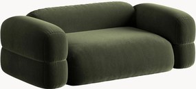 Fluwelen bank Roger (2-zits), B 210 cm