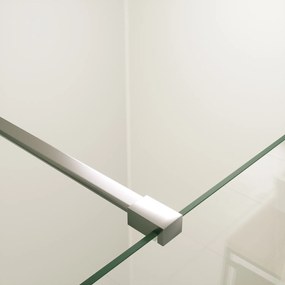 Mueller Slimline inloopdouche 100cm schaamband anti-kalk inclusief RVS profiel & stang