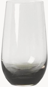 Mondgeblazen waterglas Smoke