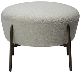 Dan-Form Orbit Ronde Poef Boucle Dove Lichtgrijs