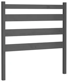 vidaXL Hoofdbord 96x4x100 cm massief grenenhout grijs