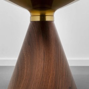 Kare Design Cono Ronde Bijzettafel Walnoot - 50 X 50cm.