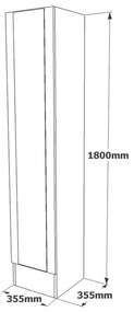 Halmeubel Ron spiegel rechts | Kalune Design