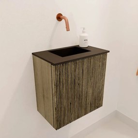 Mondiaz Joya 40cm toiletmeubel dusk met wastafel faye midden zonder kraangat urban