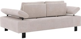 Goossens Bank Alvin wit, stof, 2,5-zits, modern design