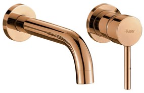 Inbouw wastafelkraan Rea Lungo Copper + BOX