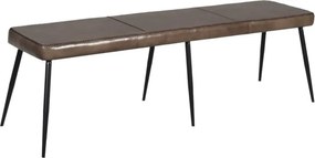 Eetkamerbank - Charleston - leer olijf - 160 cm breed