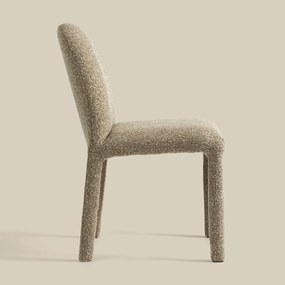 Taupe Eetkamerstoel Volledig Stof