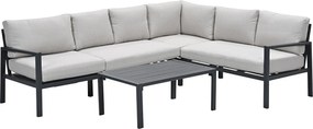 Garden Impressions Denver loungeset 4-delig rechts – donker grijs