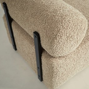 Fauteuil Met Ronde Rugleuning Ivoor