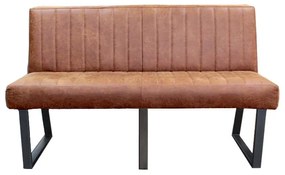 Eetkamerbank - Hengelo - leer Missouri cognac 03 - 160 cm