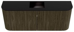 Mondiaz Joya 105cm toiletmeubel ronding links/rechts shadow met wastafel faye midden 1 kraangat urban