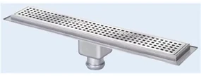 van den Berg RVS standaard douchegoot 70cm met onderuitloop 625700