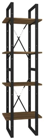 vidaXL Boekenkast 4-laags 40x30x140 cm bewerkt hout bruineikenkleurig