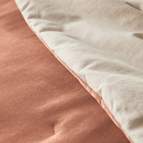 Gematelasseerd dekbed in effen fluwelen katoenen linnen, Velvet