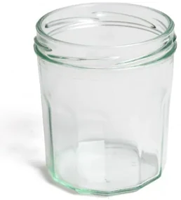 Inmaakpot met facetten, deksel apart verkrijgbaar, 310 ml