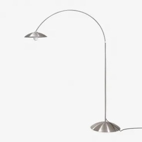 Lomira Ijzeren Buitenvloerlamp Grijs – Chroom - Sklum
