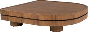 Design Salontafel Walnoot - 122 X 122cm.