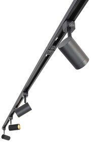 Modern railsysteem met 14 spots zwart 1-fase  - Iconic Jeana