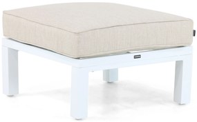 Hoek loungeset 5 personen Aluminium/Polywood (teakfinish) Wit  Lifestyle Garden Furniture Bilbao