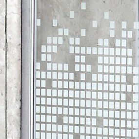 Kerra Pixel douchecabine vierkant 90x90cm chroom met douchebak