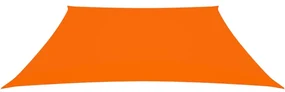 vidaXL Zonnescherm trapezium 3/4x3 m oxford stof oranje