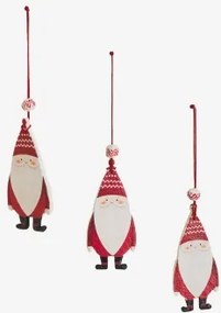 Pack Van 3 Kerstversieringen Van Papier-maché Vaucat Wijn Rood - Sklum