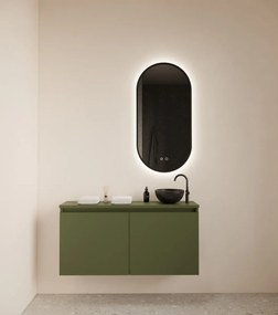 Gliss Design Echo toiletmeubel 100cm olijfgroen