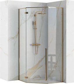 Rea Diamond Gold 90x90 Douchecabine