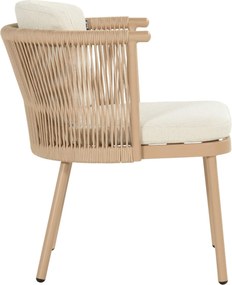 Hartman Toledo Dining Chair Cappuccino Rope Taupe