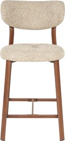 By-Boo Sedia Barkruk Met Houten Poten Bruin