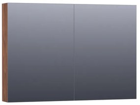 BRAUER Dual Spiegelkast - 100x70x15cm - 2 links- rechtsdraaiende spiegeldeur - MFC - viking shield 7269