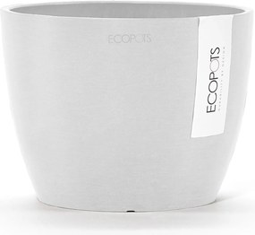 Ecopots bloempot Stockholm Mini 16  - Rond - Pure White - Diameter 16,2 x H12 cm