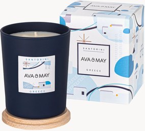 Geurkaars Santorini (rozemarijn, tonkaboon, cederhout)