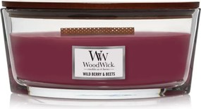 WoodWick geurkaars - Ellipse HearthWick Flame - Wild Berry & Beets