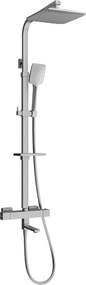 Mexen CQ62 bad douche combinatie met regendouche en thermostatische kraan, grafiet - 779106295-66