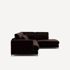 Omvormbare hoekbank rechts, fluweel, Marsile