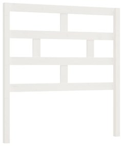 vidaXL Hoofdbord 81x4x100 cm massief grenenhout wit
