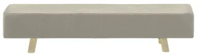 vidaXL Voetenbank 120x28x26 cm stof crèmekleurig