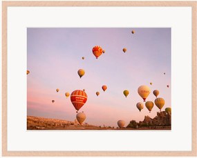 Ingelijste digitale print Globes Sunset