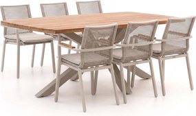 Diningset Bellagio | 6 personen | Tuinset teakhout | 7-delig | Kees Smit Tuinmeubelen