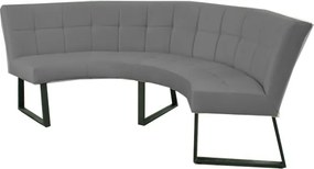 Eetkamerbank - Amsterdam - stof Element cementgrijs 23 - geschikt voor tafel 130 cm