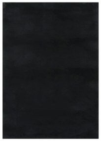 vidaXL Vloerkleed wasbaar zacht shaggy anti-slip 120x170 cm zwart