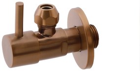 Mueller Bronzo hoekstopkraan 1/2 x 3/8 of knel 10mm geborsteld brons koper