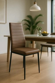 Pak 4 Lauter Kunstlederen Stoelen