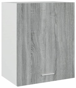 vidaXL Wandkast hangend 50x31x60 cm bewerkt hout grijs sonoma eiken