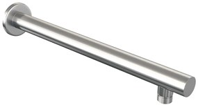 Brauer Brushed Carving thermostatische inbouw regendouche met 3 standen handdouche, rechte muurarm en hoofddouche 30cm set 80 RVS geborsteld PVD